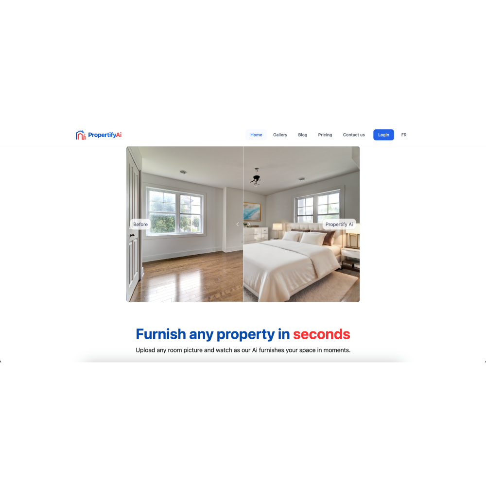 Propertify – AI Interior Design & Virtual Staging Tool