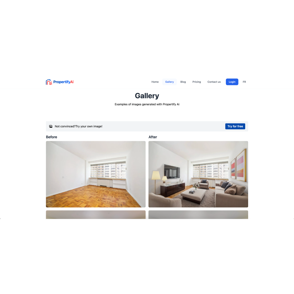 Propertify – AI Interior Design & Virtual Staging Tool