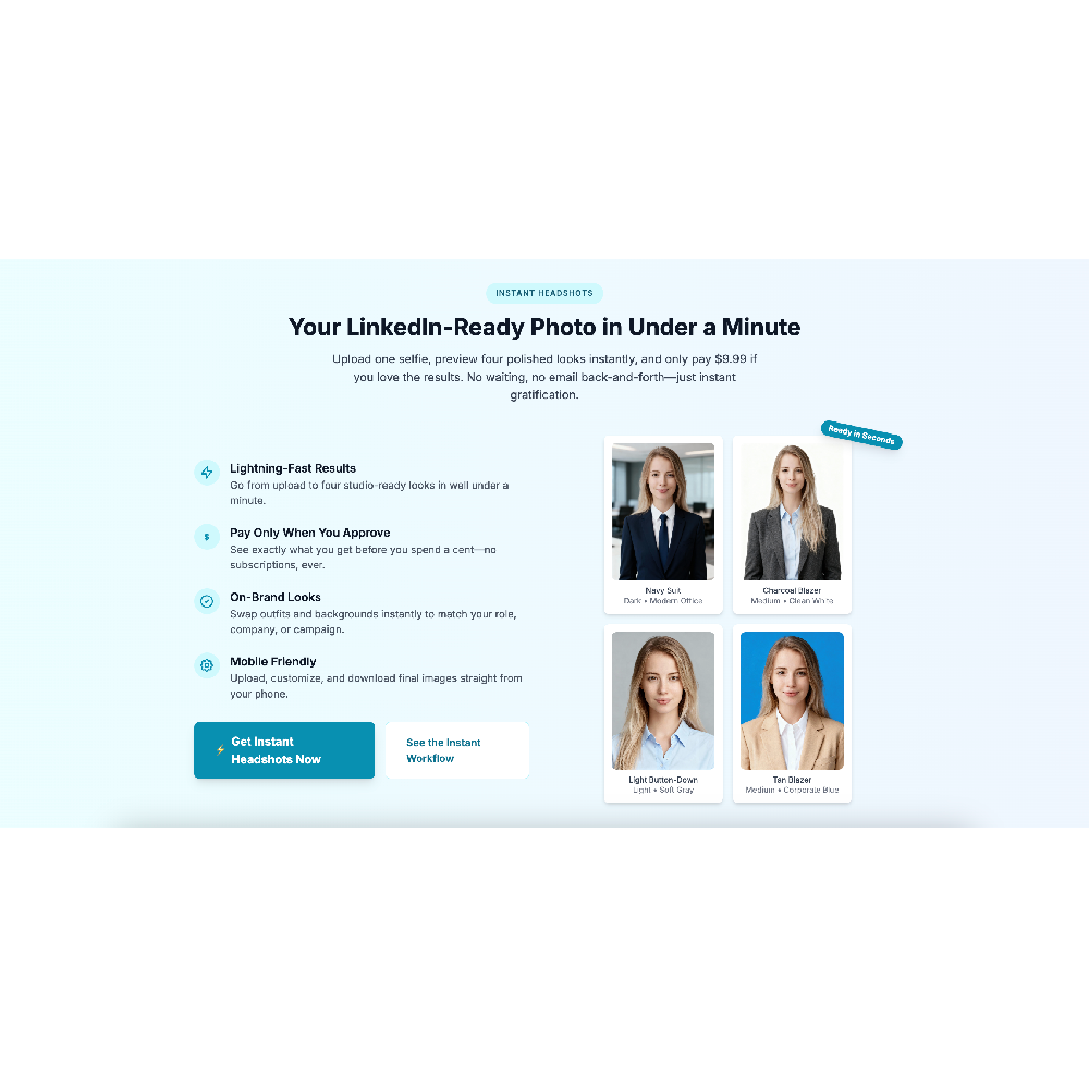 Quick Headshots – AI-Powered Professional Headshot Generator