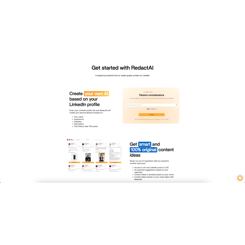 RedactAI – AI-Powered LinkedIn Content & Personal Branding Tool