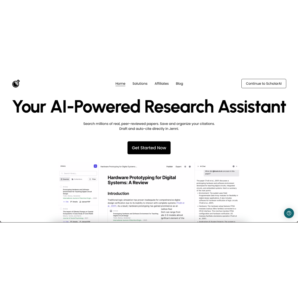 ScholarAI – AI-Powered Academic Research Assistant