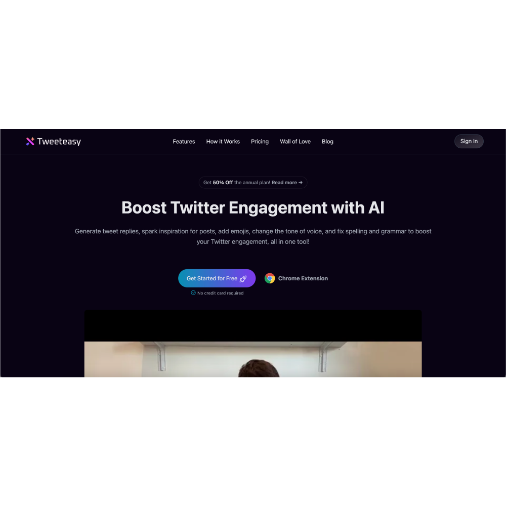 Tweeteasy – AI-Powered Twitter Engagement & Content Enhancement