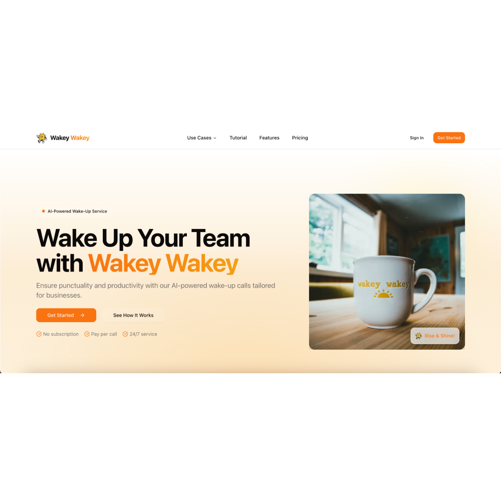 Wakey Wakey – AI Wake‑Up Call & Team Punctuality Platform